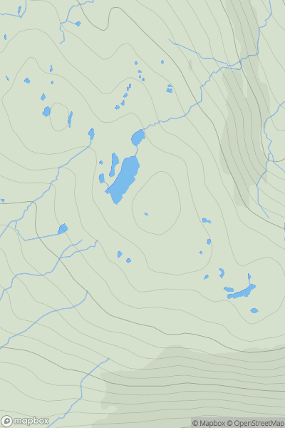 Thumbnail image for Mullach Mor [Canna, Rhum and Eigg] showing contour plot for surrounding peak